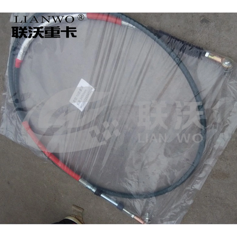 Sinotruk HOWO A7 Select Gear Flexible Cable Wg9725240204 3400mm Original Spare Parts